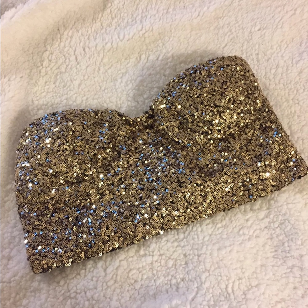 Sequence Gold Tube Top (M)